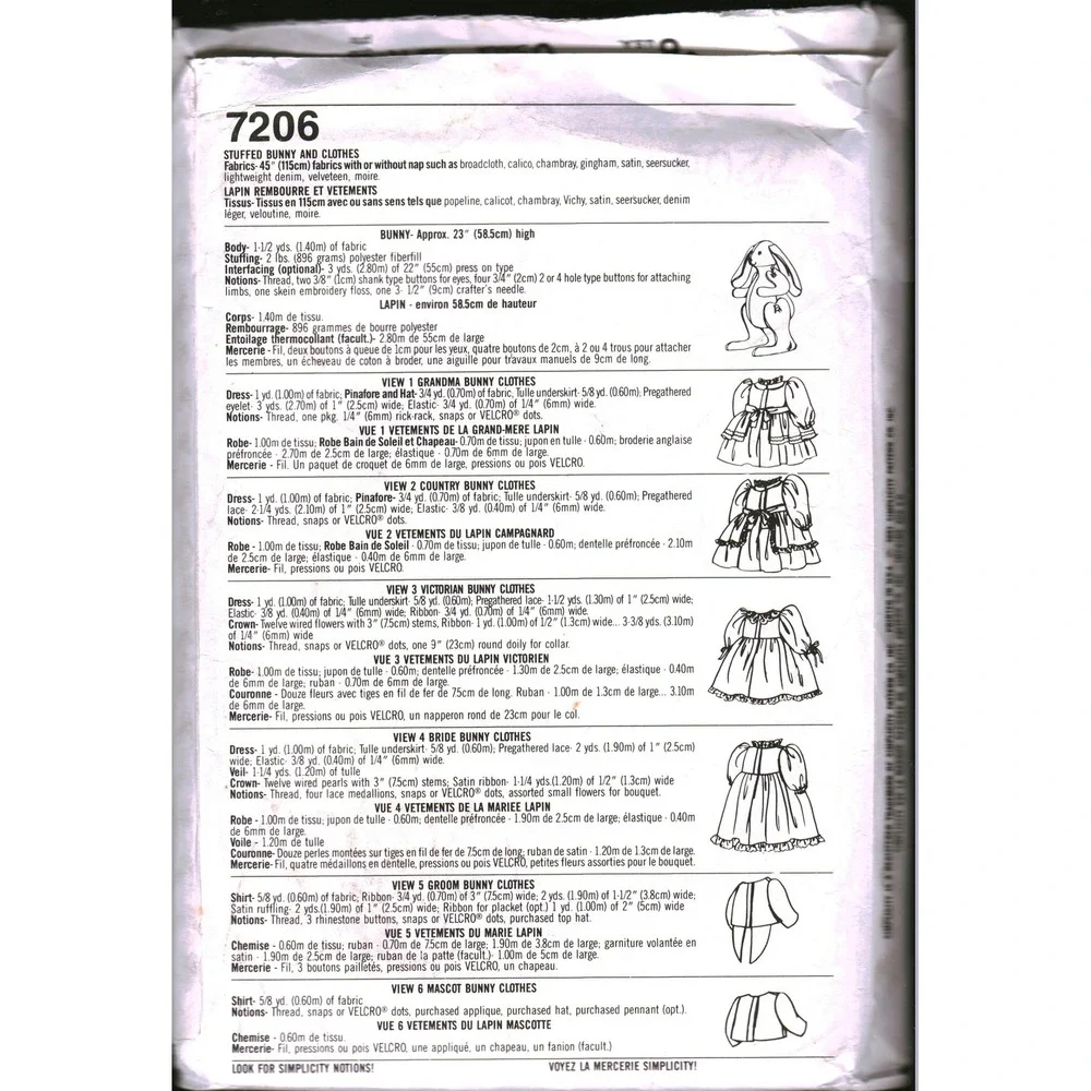 Simplicity 7206 sewing